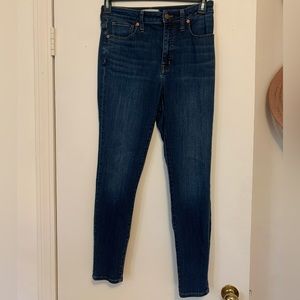 Madewell jeans CURVY HIGH WAIST SKINNY sz 28